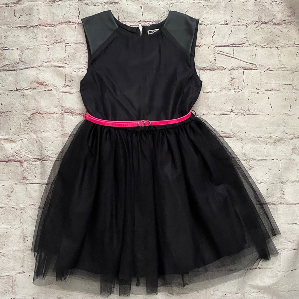 Ruum Girls Black Party tulle dress size 7